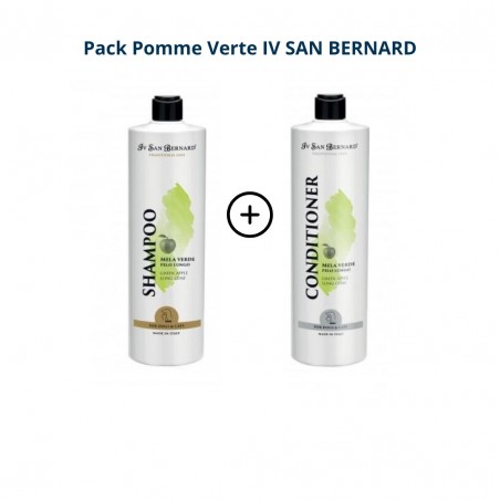 pack pour chien à poils longs pomme verte iv san bernard
