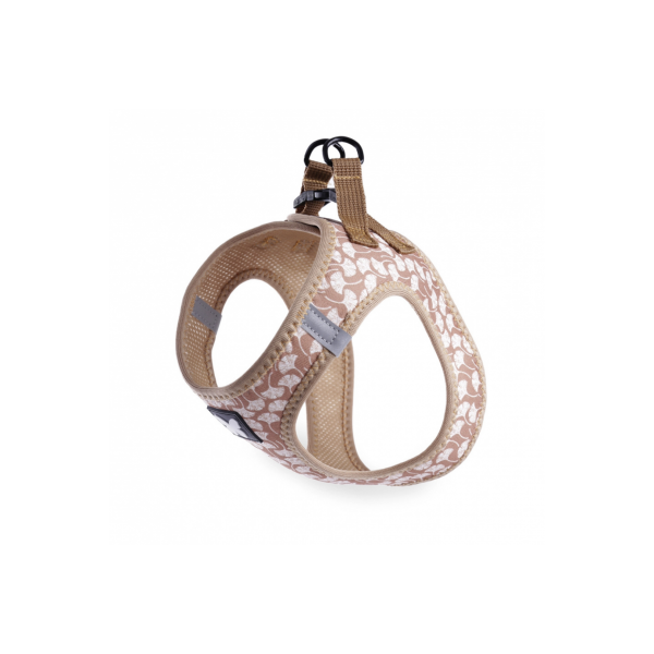 harnais pour chien ginko beige mesh martin sellier de profil