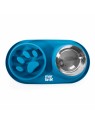 gamelle chien anti glouton bleu martin sellier