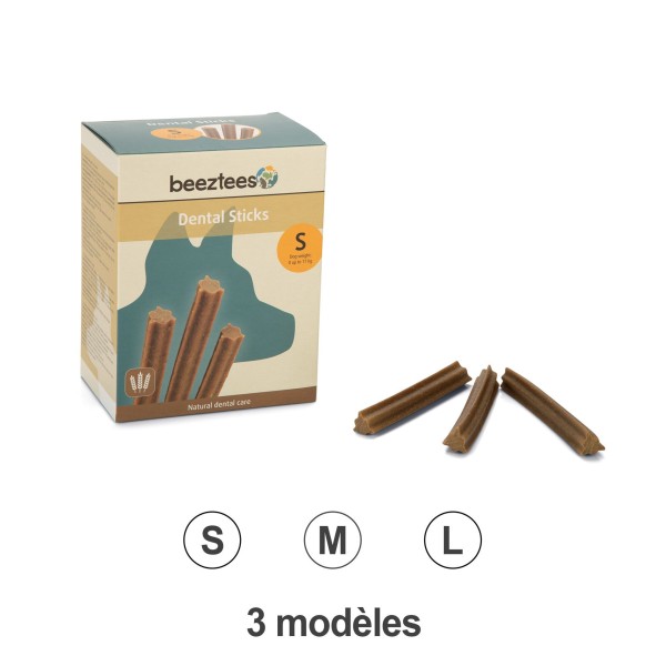 friandises pour chien stick dental Beeztees disponibles en plusieurs tailles