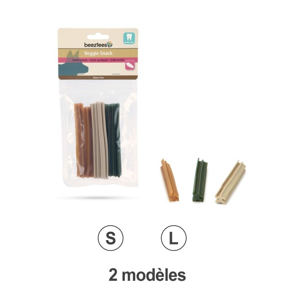 friandises pour chien veggie batonnet mix Beeztees disponibles en 2 tailles