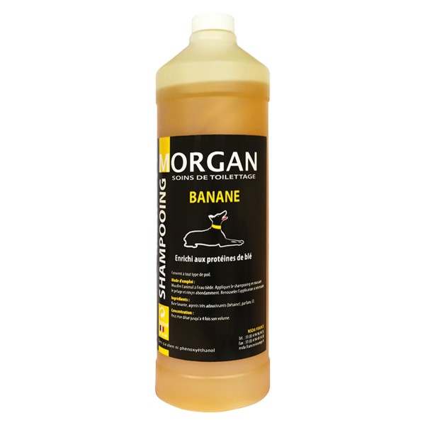 shampooing pour chien banane morgan 1L