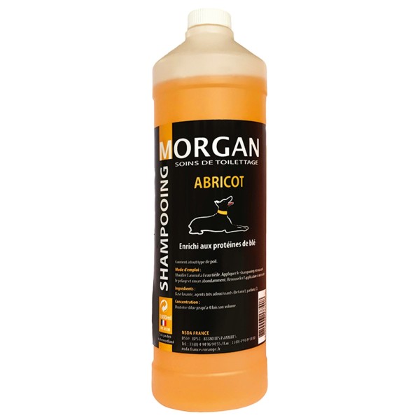 shampooing pour chien abricot morgan 1L