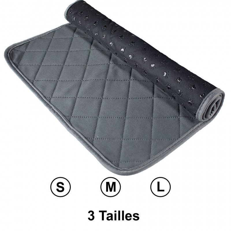 tapis éducateur gris pour chien doogy