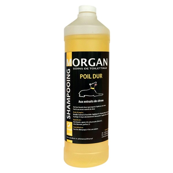 shampooing pour chien poil dur morgan 1L