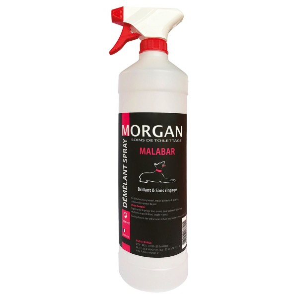spray pour chien démêlant senteur malabar  morgan 1L
