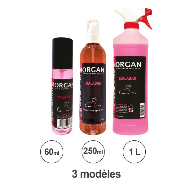 parfum pour chien malabar morgan disponible en plusieurs contenances