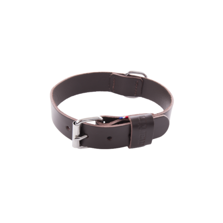 collier pour chien en cuir marron collection 499 martin sellier