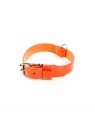 collier pour chien en cuir orange collection 499 martin sellier