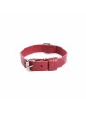 collier chien cuir rouge collection 499 martin sellier