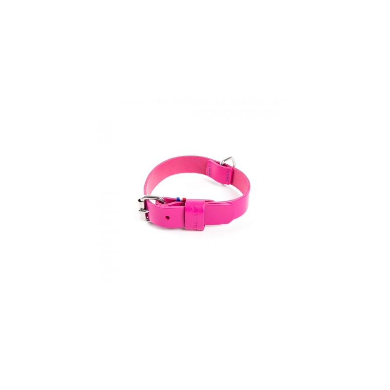collier pour chien en cuir rose collection 499 MARTIN SELLIER