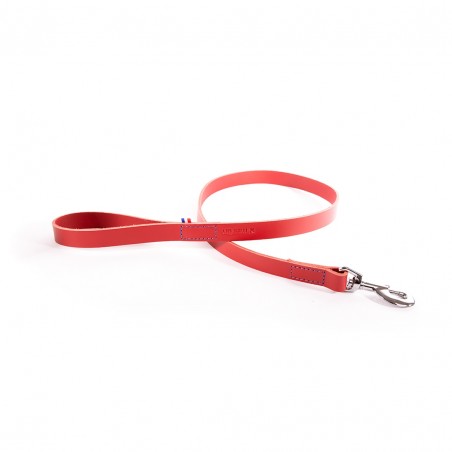 Laisse pour chien en cuir rouge collection 499 martin sellier
