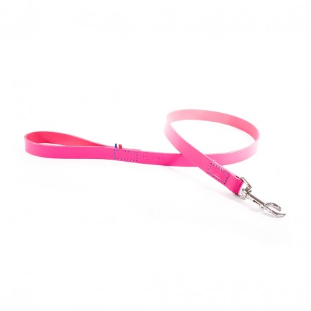 laisse pour chien en cuir rose collection 499  martin sellier