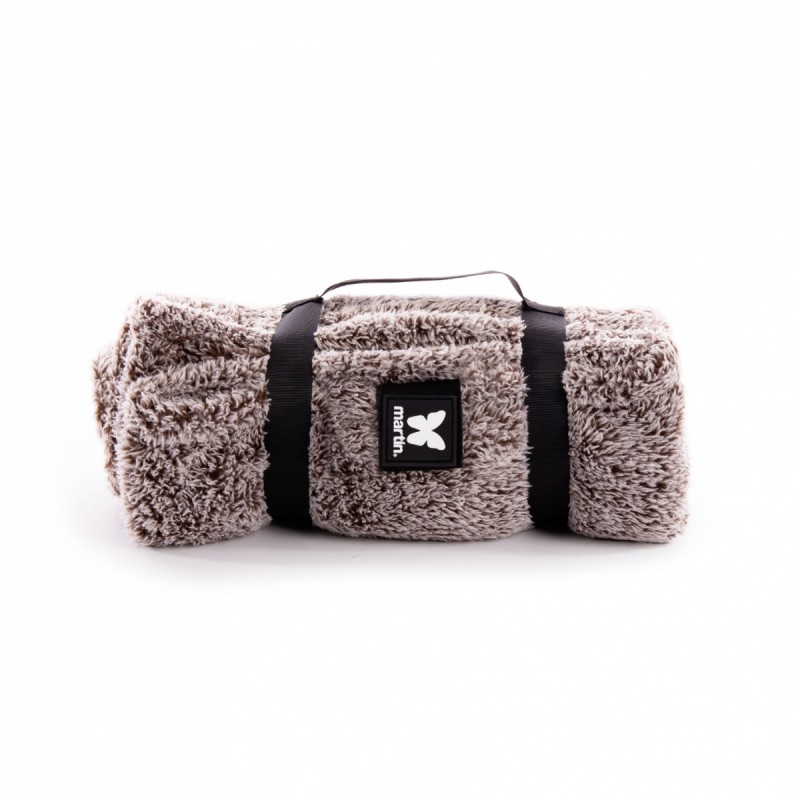 plaid pour chien marron polaire collection doudouzen martin sellier