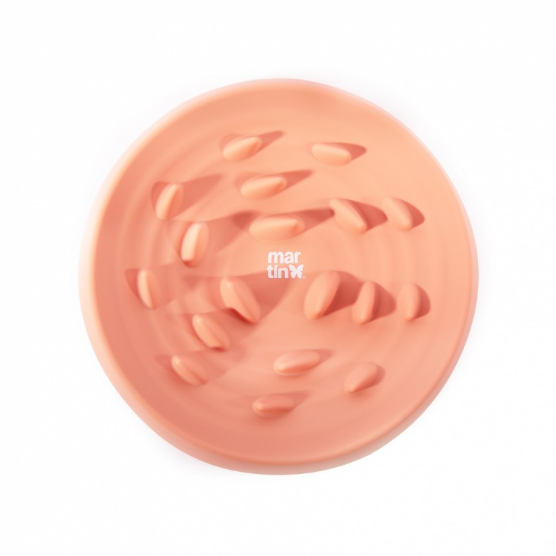 gamelle chien anti glouton silicone rose martin sellier