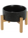 gamelle pour chien grès noire keramo zolux