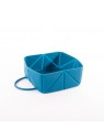 gamelle pour chat pliable silicone bleue martin sellier