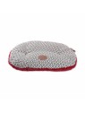 coussin pour chien ovale rouge collection avenue montaigne martin sellier