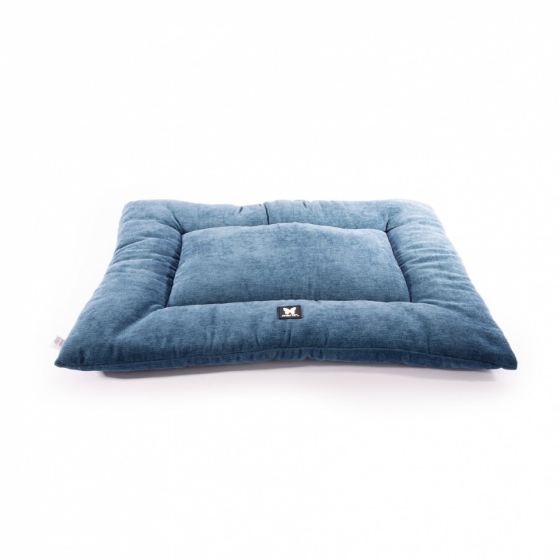 tapis pour chat plat bleu collection élégante martin sellier