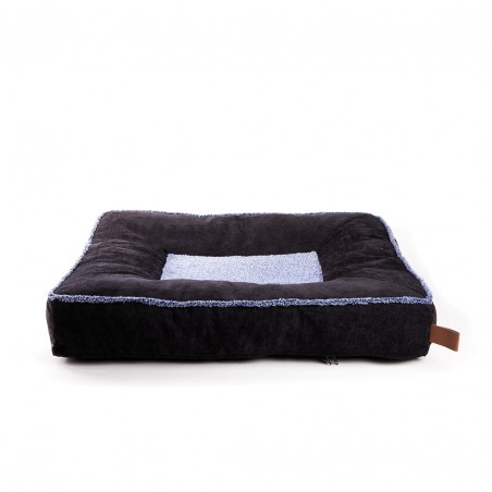coussin pour chat bleu bord épais collection doudouzen MARTIN SELLIER