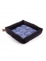 corbeille pour chien bleu damier collection doudouzen martin sellier