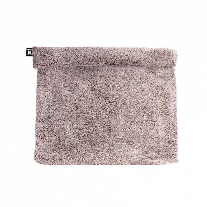 sac de couchage pour chat marron polaire collection doudouzen MARTIN SELLIER déplié