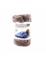 sac de couchage pour chat marron polaire collection doudouzen MARTIN SELLIER plié