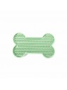 tapis de léchage chien vert silicone os martin sellier
