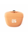 pochette à friandises chien orange en silicone martin sellier