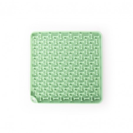 Tapis de léchage chien vert silicone carré MARTIN SELLIER