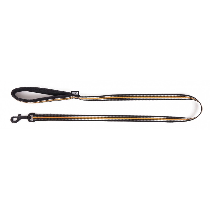 Laisse chien trio noir orange MARTIN SELLIER