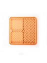 tapis de léchage chat orange silicone trio martin sellier