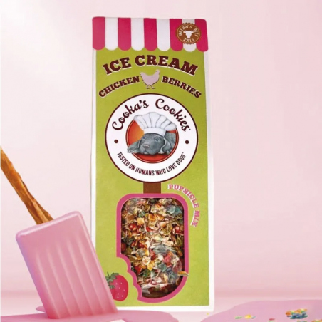 préparation pour chien ice cream mix Cooka's Cookies
